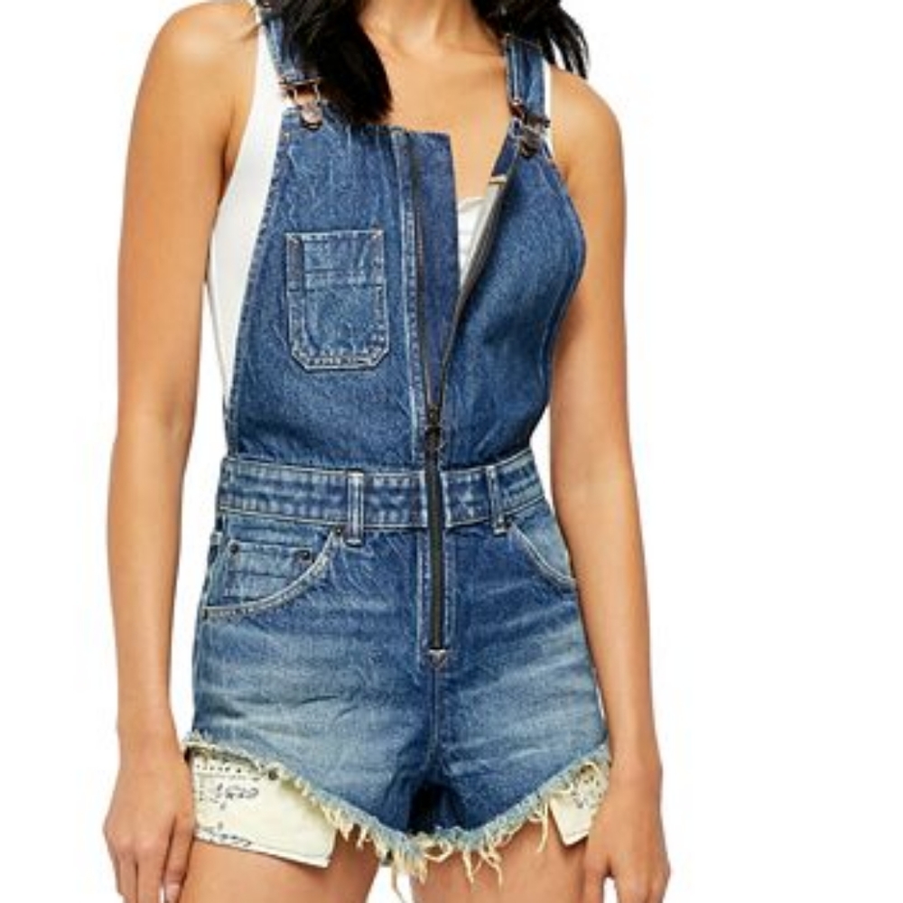 Sunkissed Denim Short Overalls